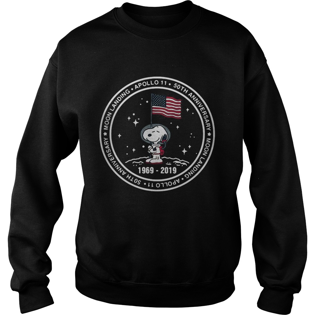 Snoopy moon landing Apollo 11 50th Anniversary Sweatshirt