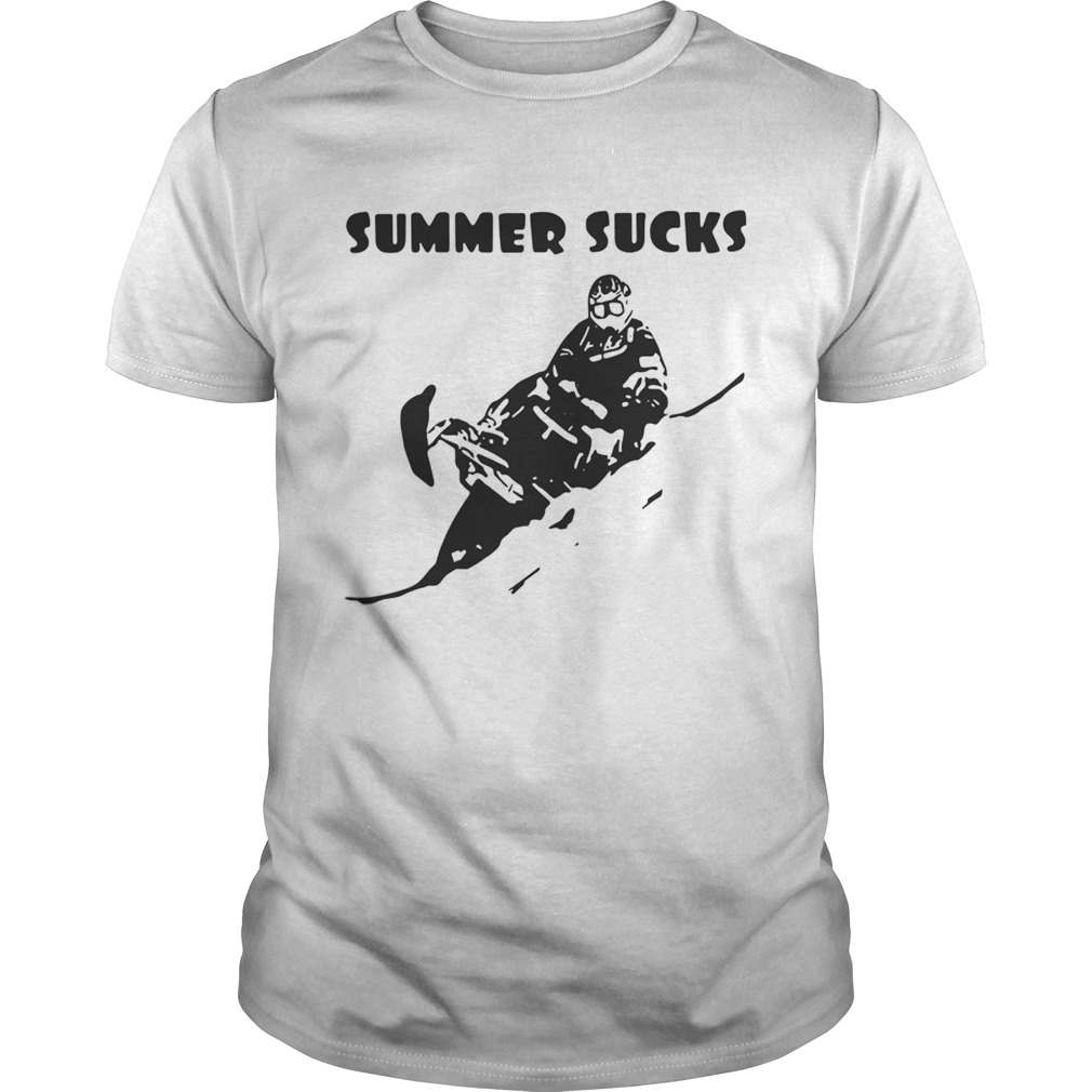 Snowmobile summer sucks shirt