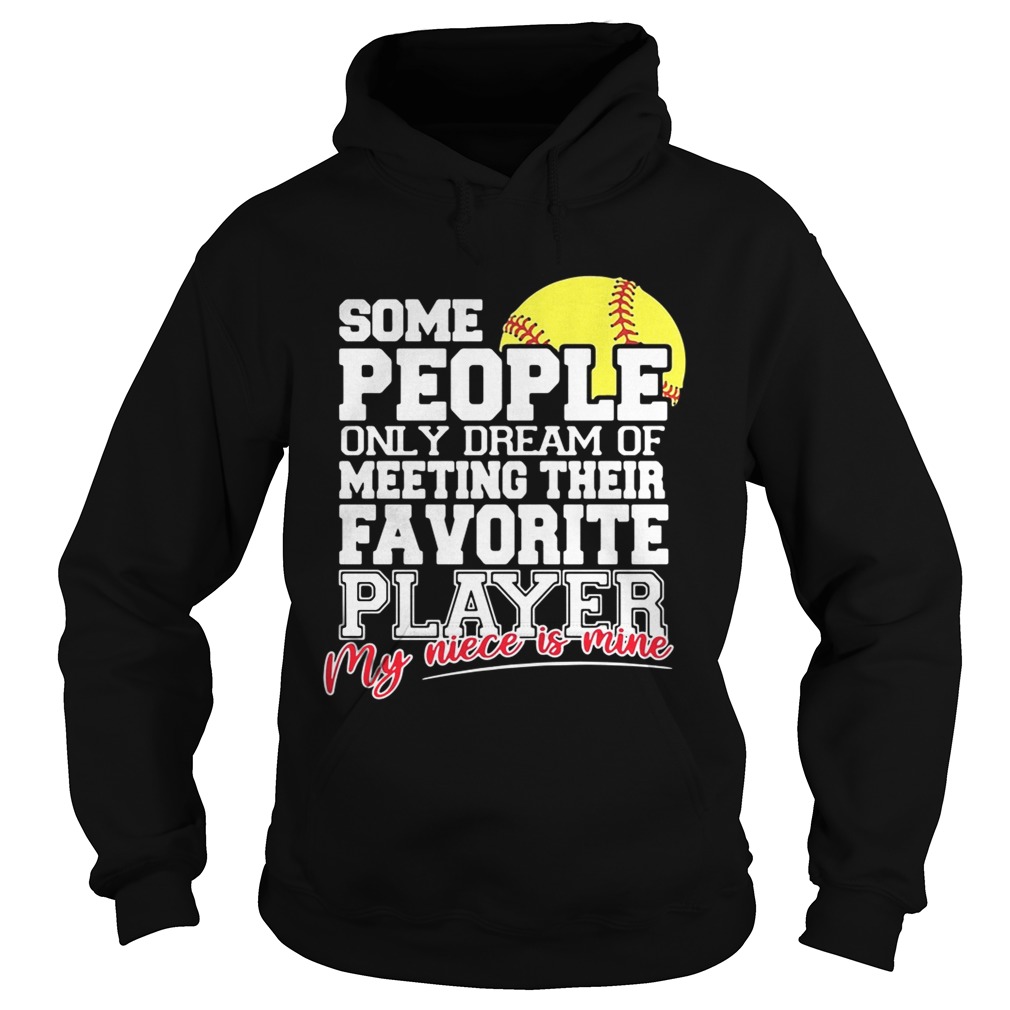 Softball some people only dream of meeting their favorite player Hoodie
