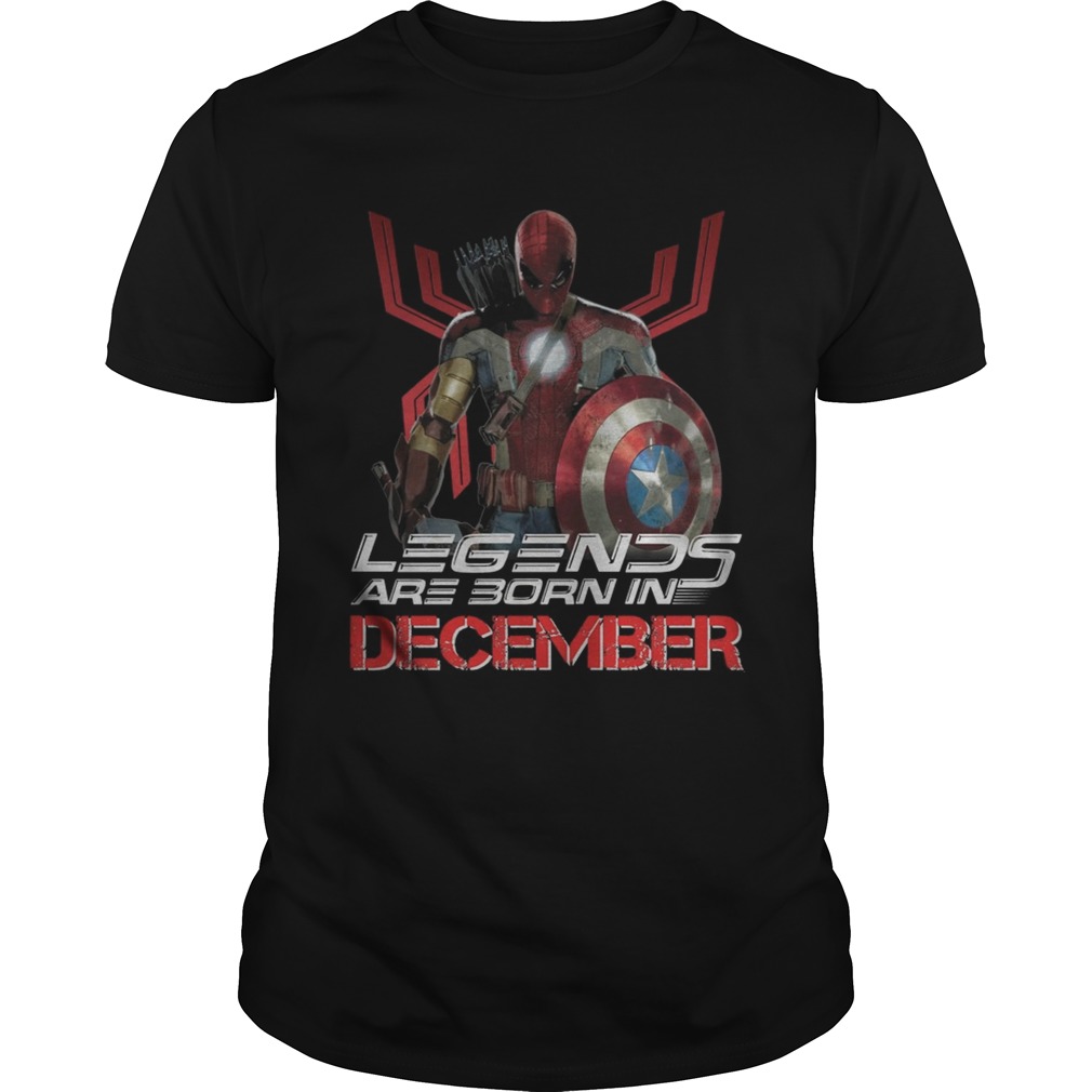 Spiderman Legends are born in December shirt
