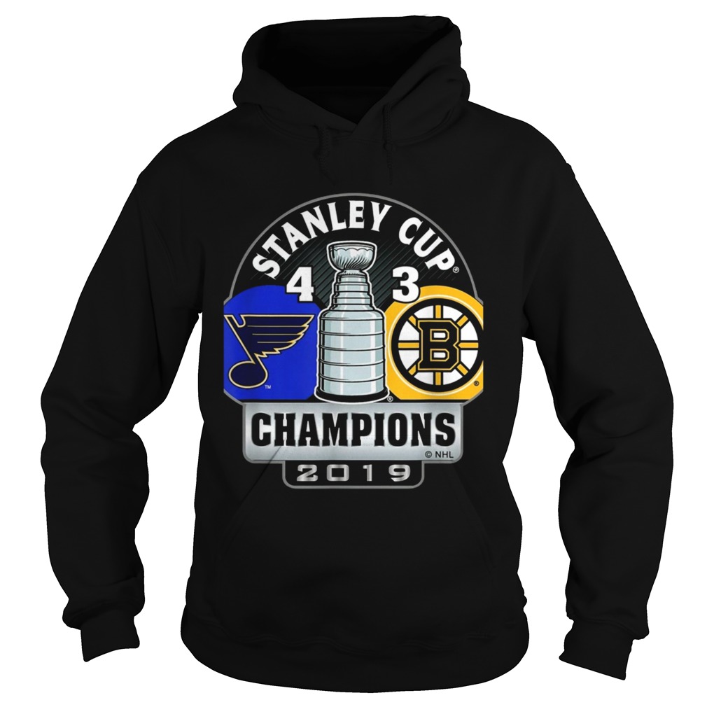 Stanley Cup champions St Louis Blues 4 3 Boston Bruins Hoodie