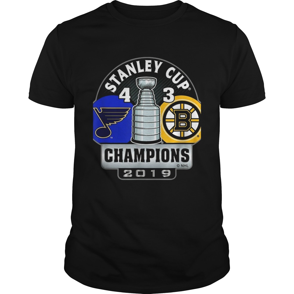Stanley Cup champions St Louis Blues 4 3 Boston Bruins shirt