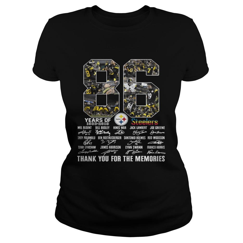 Steelers 86th Anniversary 1933 2019 Classic Ladies