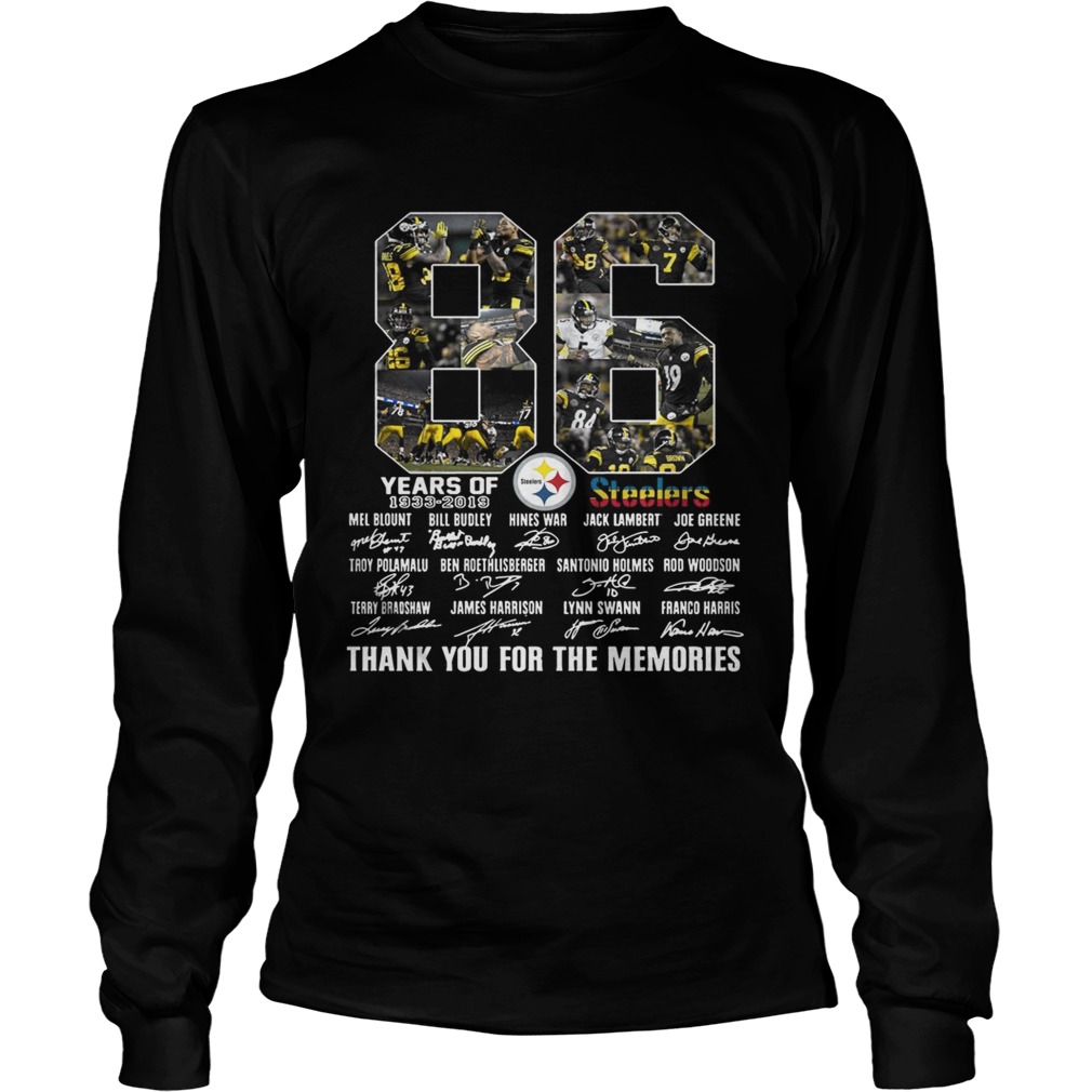 Steelers 86th Anniversary 1933 2019 LongSleeve