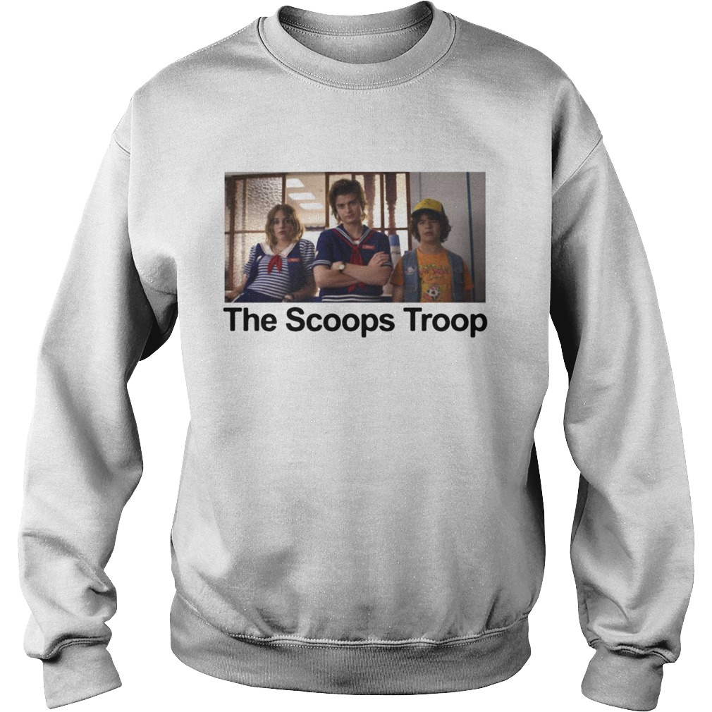 Stranger Things 3 Every Team Up In Scoops Troop Sweatshirt