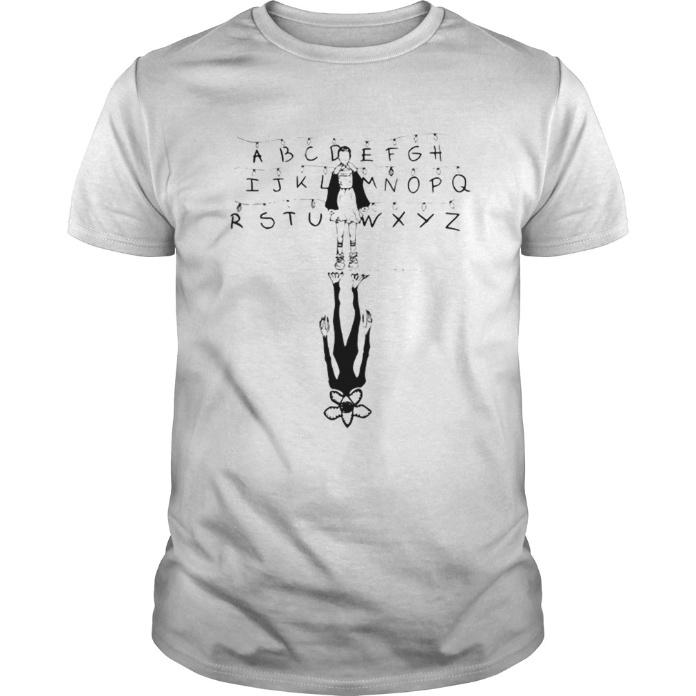 Stranger Things Eleven and Demogorgon Alphabet shirt