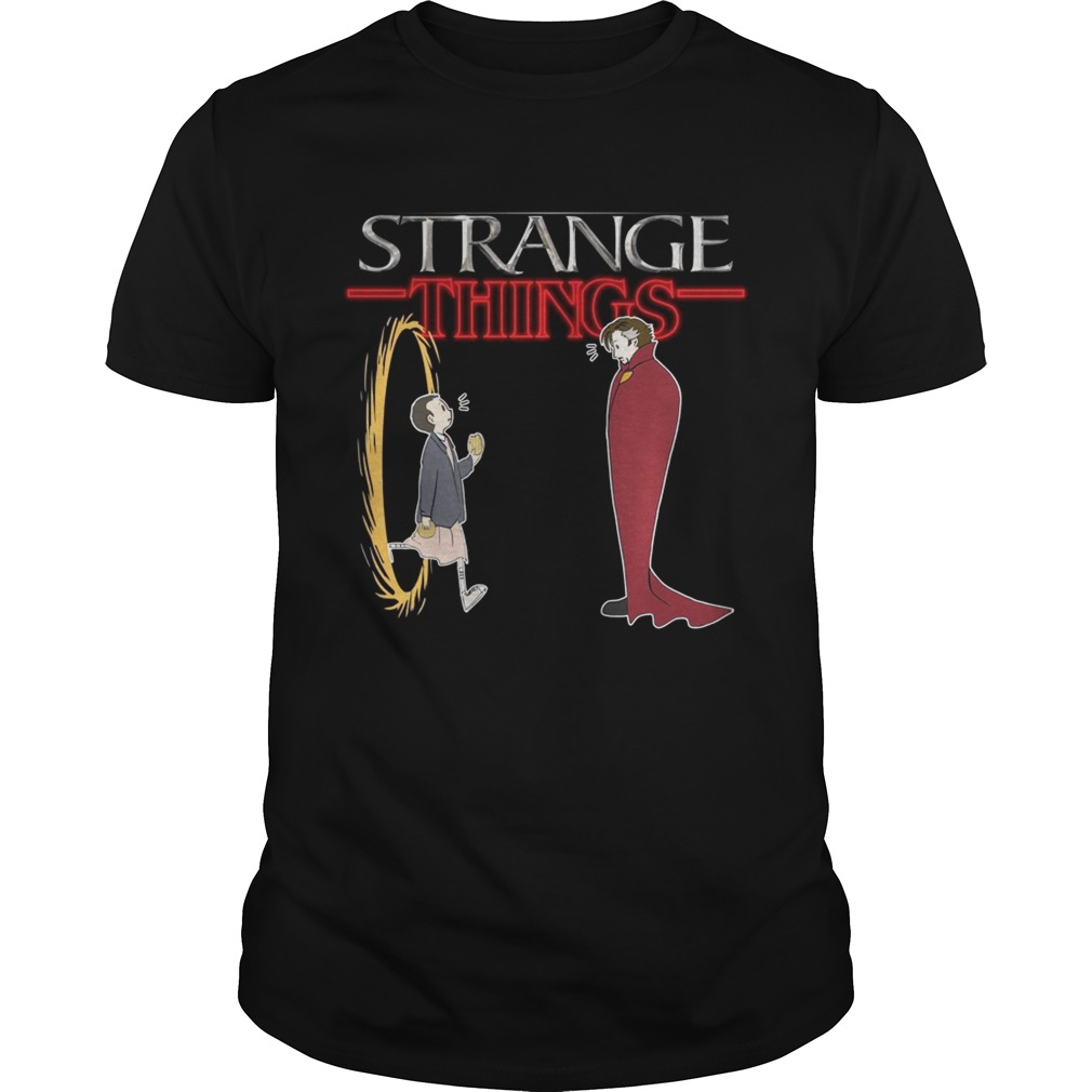Stranger Things funny mashup Strange Things Doctor Strange shirt
