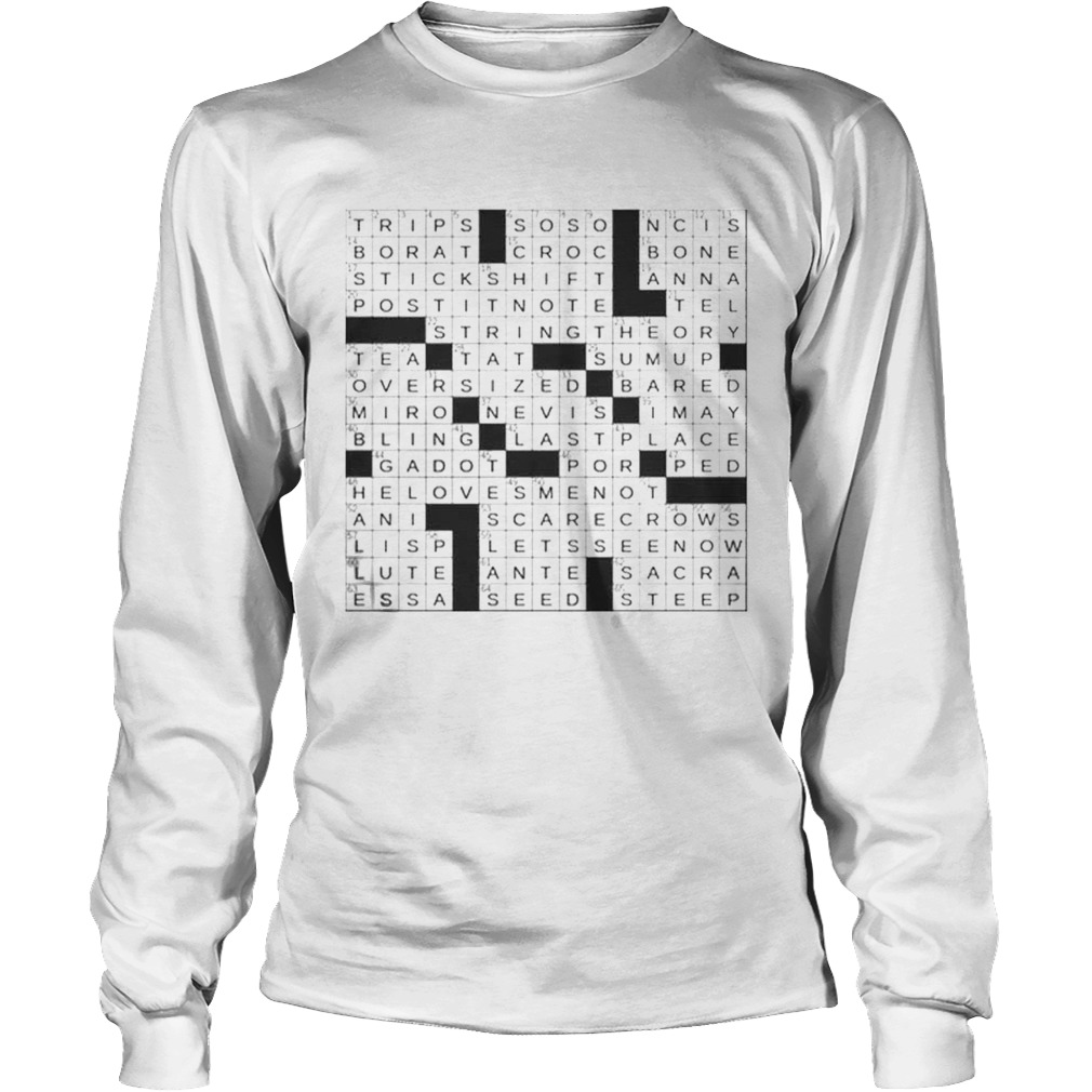 Stuffed crossword clue shirt Trend Tee Shirts Store