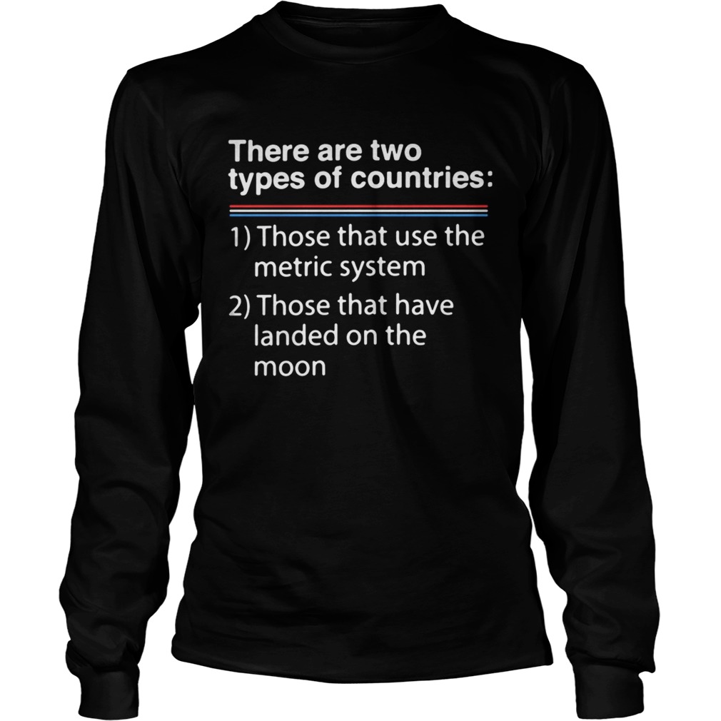 There are two types of counries those that use the metric system LongSleeve