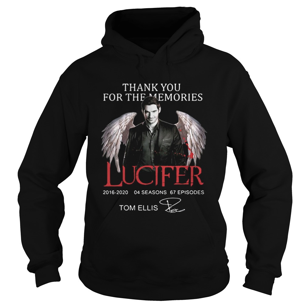 Tom Ellis Thank you for the memories Lucifer signature Hoodie