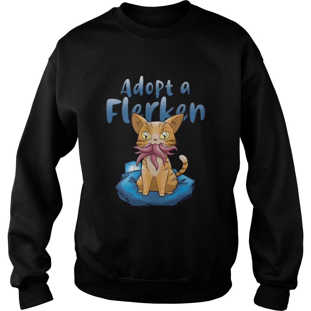 Top Adopt A Flerken Cat Eating Octopus Sweatshirt