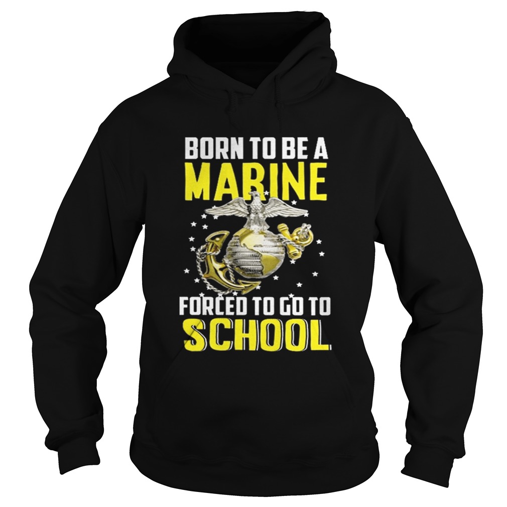 Top Born to be a Marine Hoodie