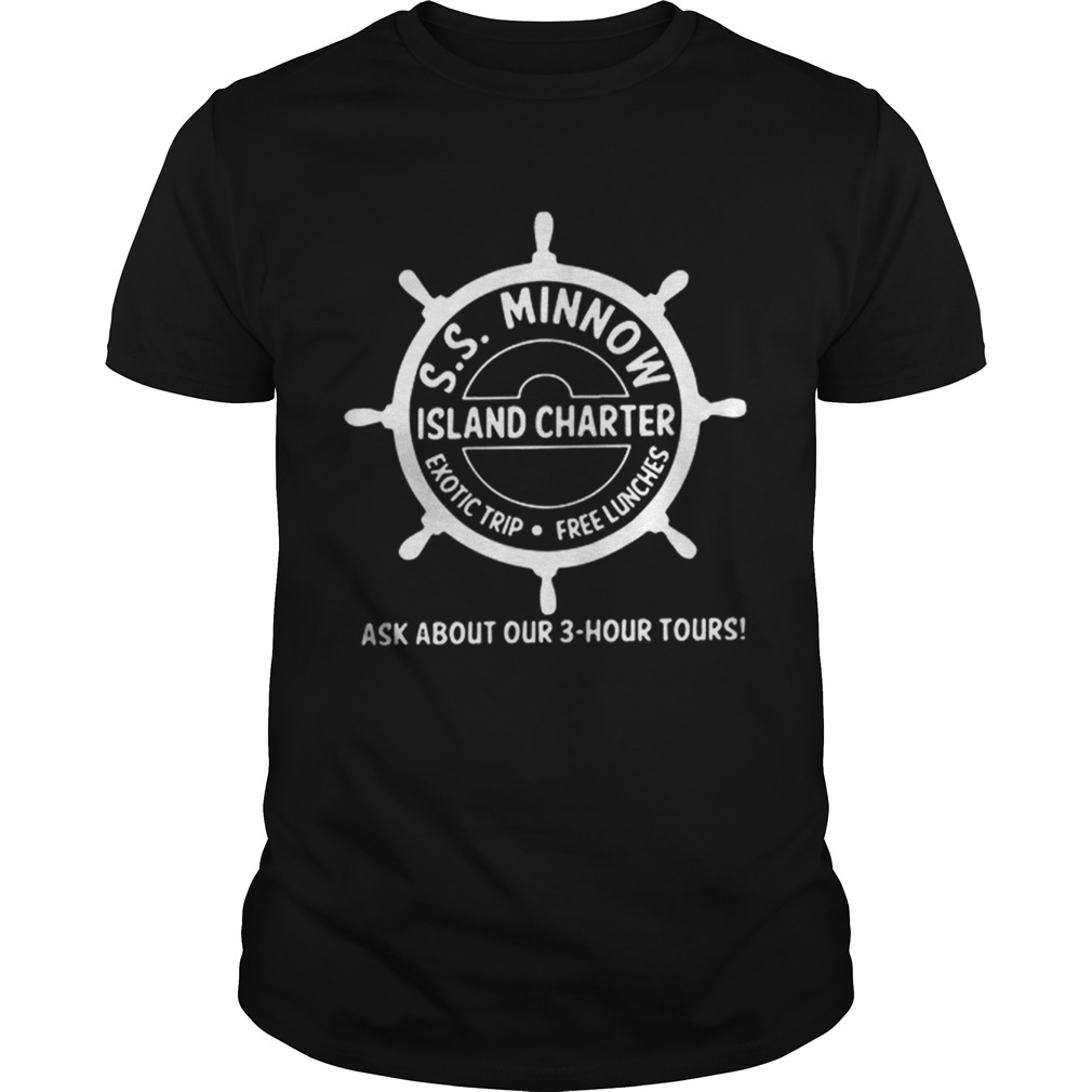 Top SS minnow Island charter exotic trip free lunches ask about our shirt