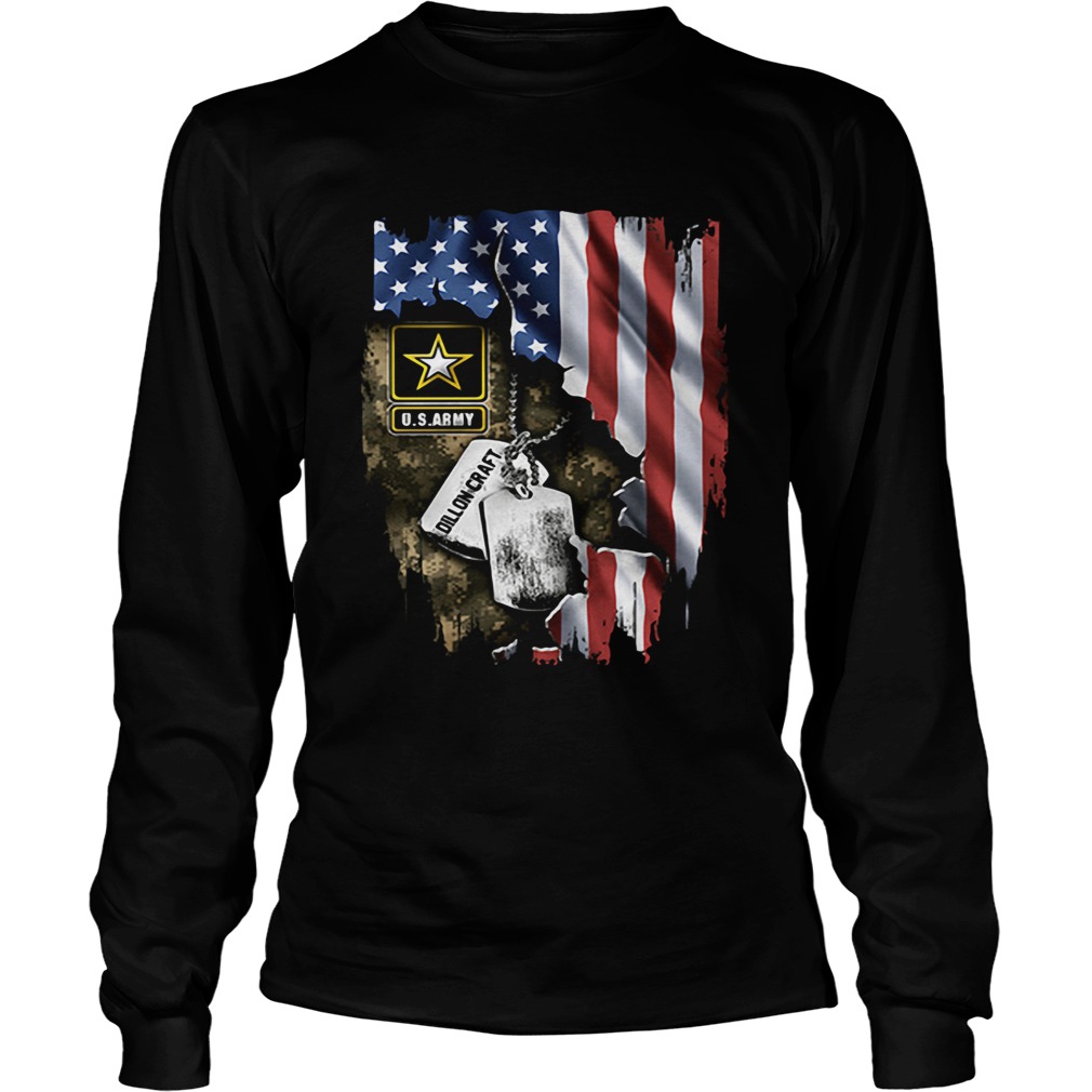 US Army inside America flag Independence day 4th of July LongSleeve