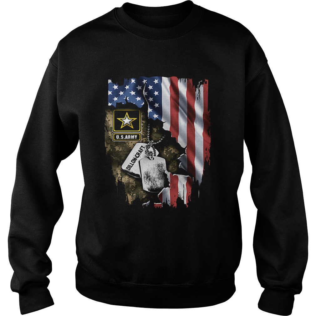 US Army inside America flag Independence day 4th of July Sweatshirt
