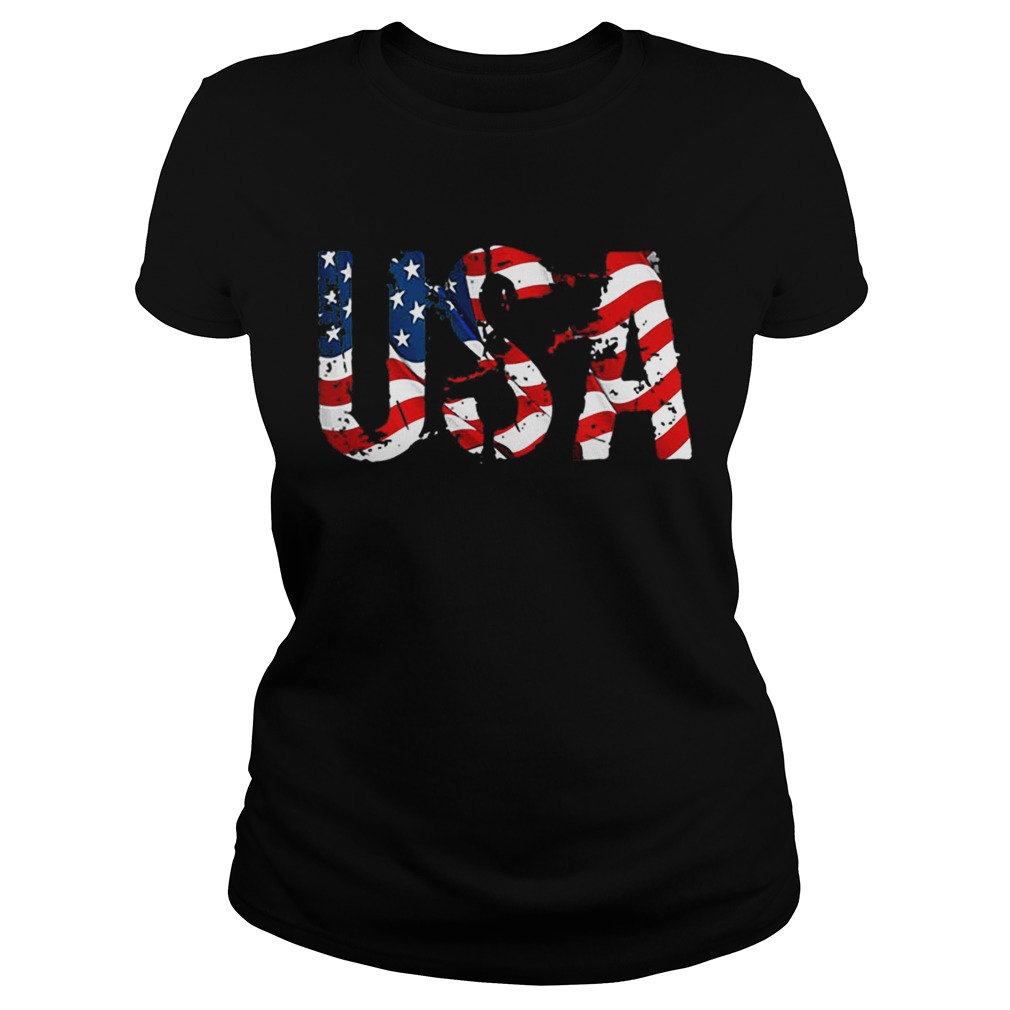 USA American Flag Independence Day Classic Ladies