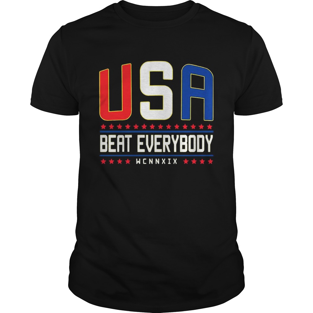 USA Beat Everybody American Flag Color TShirt