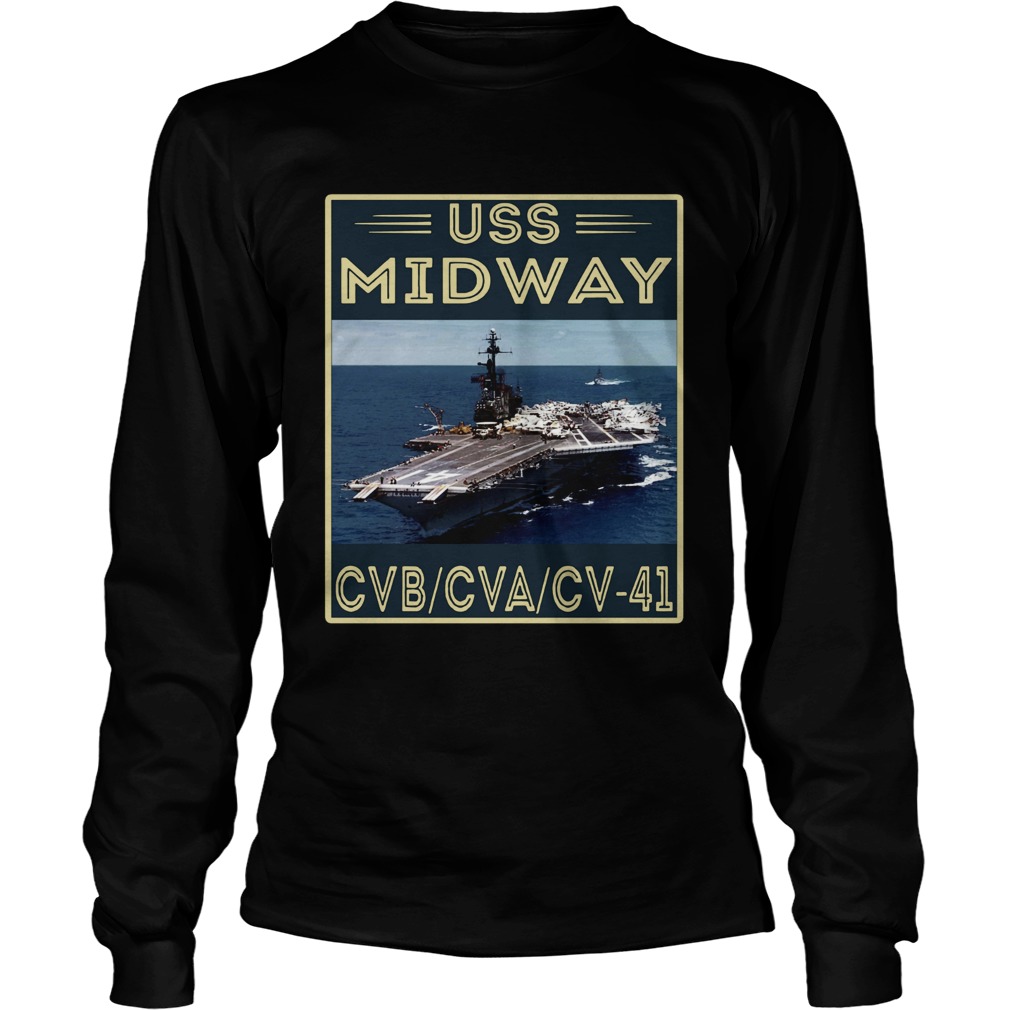 USS Midway CVBCVACV41 LongSleeve