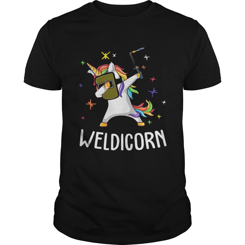 Unicorn Dabbing Weldicorn soldering shirt