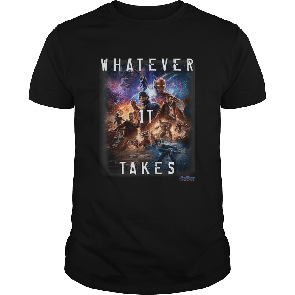 Universe Marvel Avengers Endgame Movie Poster Whatever It Takes shirt