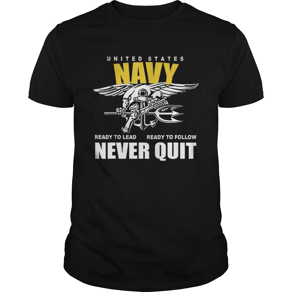Us Navy Never Quit Proud Seals Team shirt