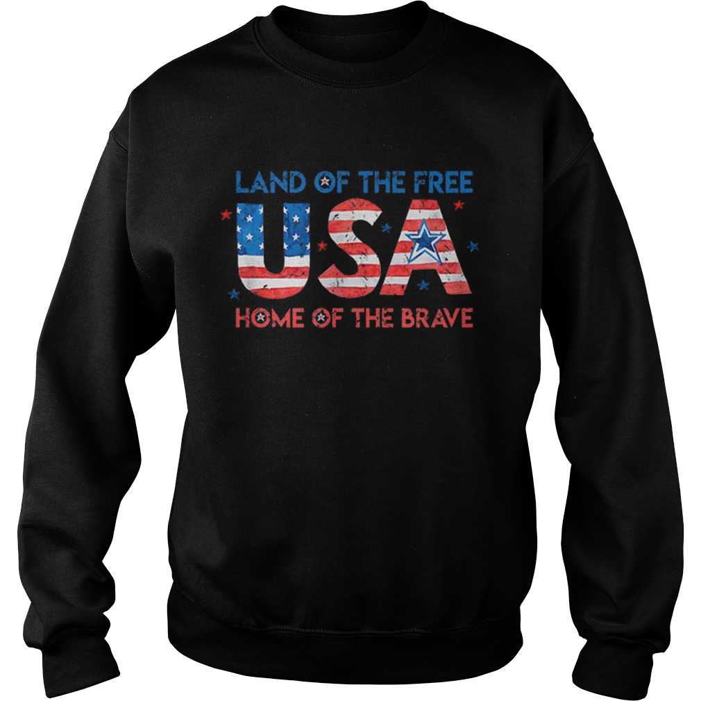 Usa Home Of The Free Land Of The Brave 4th Of July Flag Sweatshirt