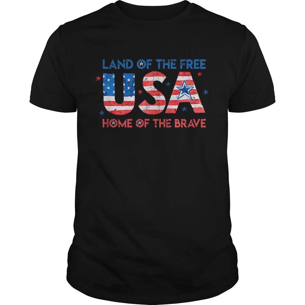Usa Home Of The Free Land Of The Brave 4th Of July Flag shirt