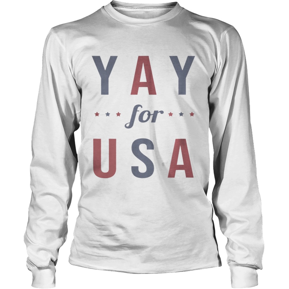 Usa Unites States 4th Of July Red Blue Stars American LongSleeve