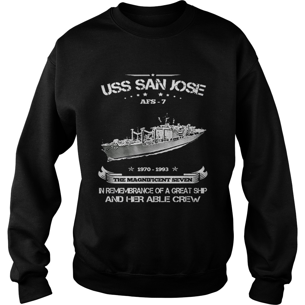 Uss San Jose Afs7 Sweatshirt