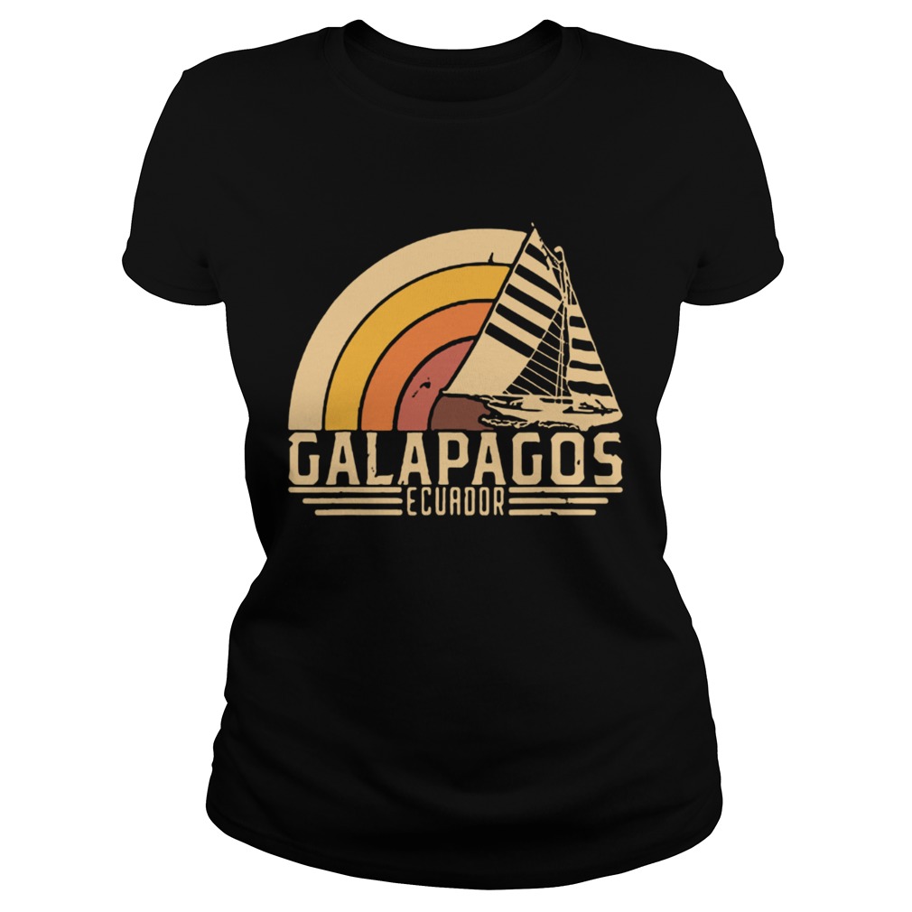Vintage Galapagos Ecuador sailing vacation Classic Ladies