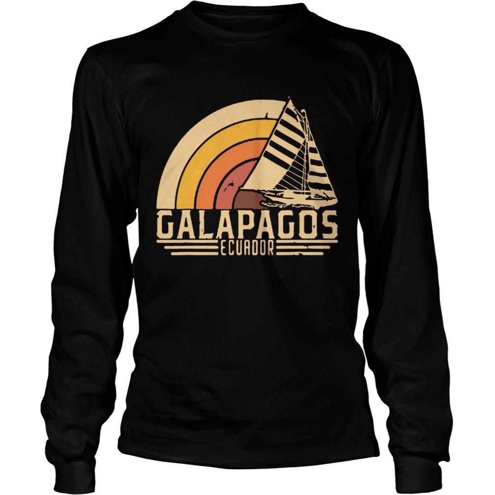 Vintage Galapagos Ecuador sailing vacation LongSleeve