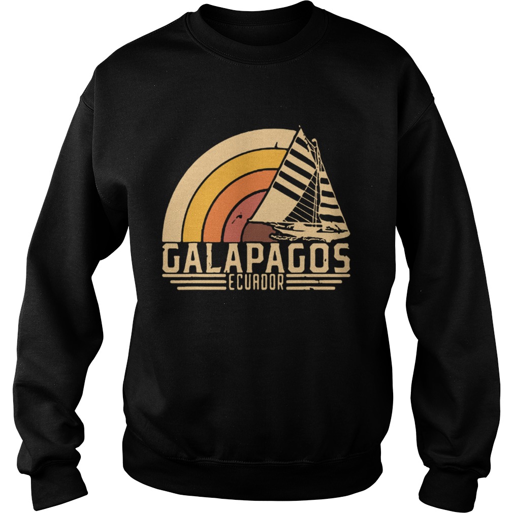 Vintage Galapagos Ecuador sailing vacation Sweatshirt