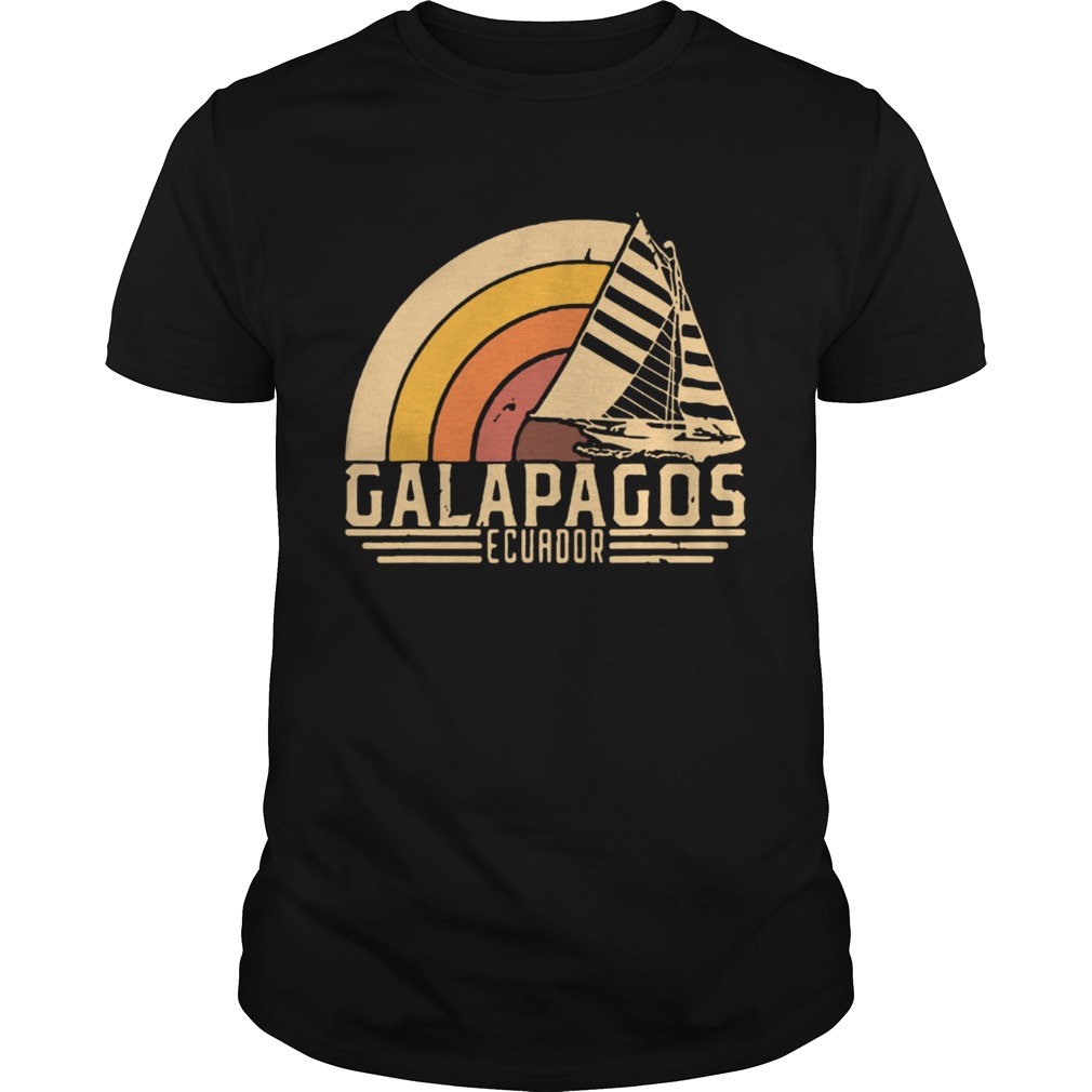 Vintage Galapagos Ecuador sailing vacation shirt