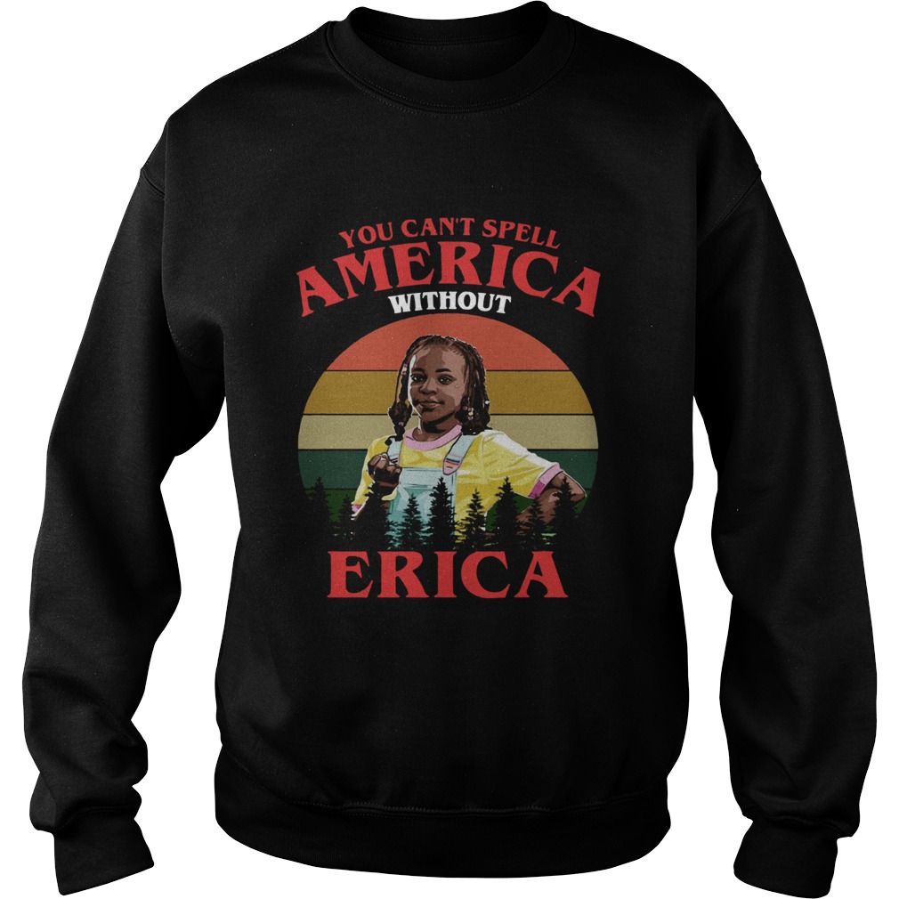 You cant spell America without Erica retro Sweatshirt