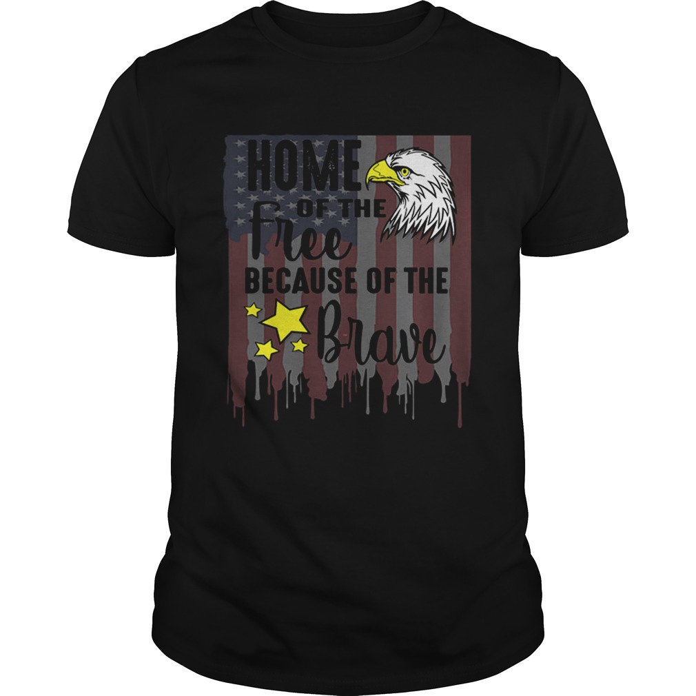ome Of Free Because Of Brave Usa Veterans 4th Of July shirt
