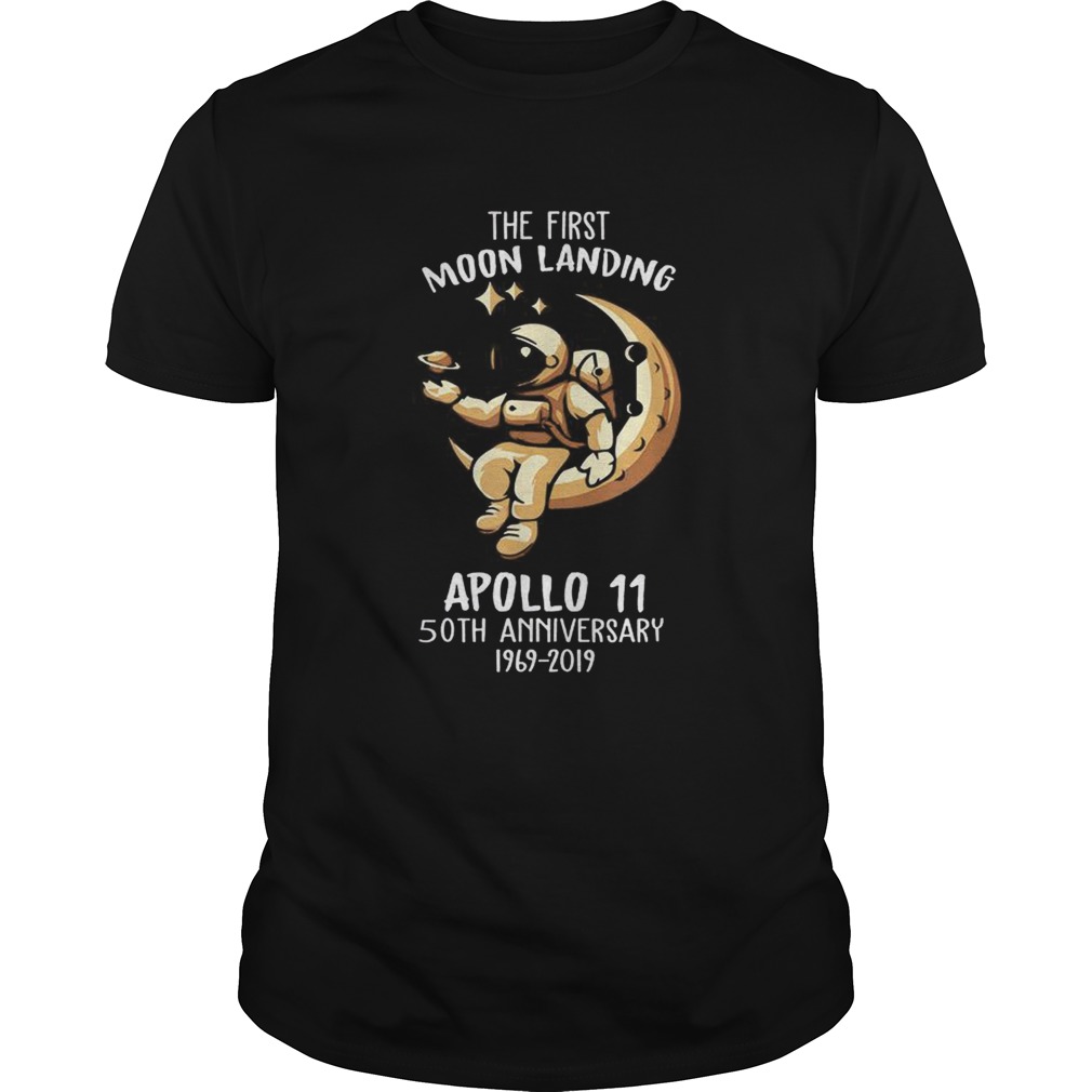 wesome 50th Anniversary Apollo 11 Moon Landing Space First Step On The Moon shirt