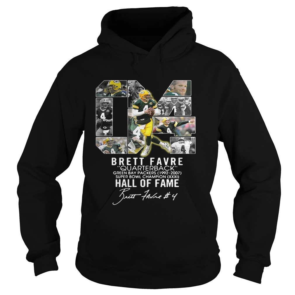 04 Brett Favre quarterback green bay packers 19922007 super bowl champion hall of fame Hoodie