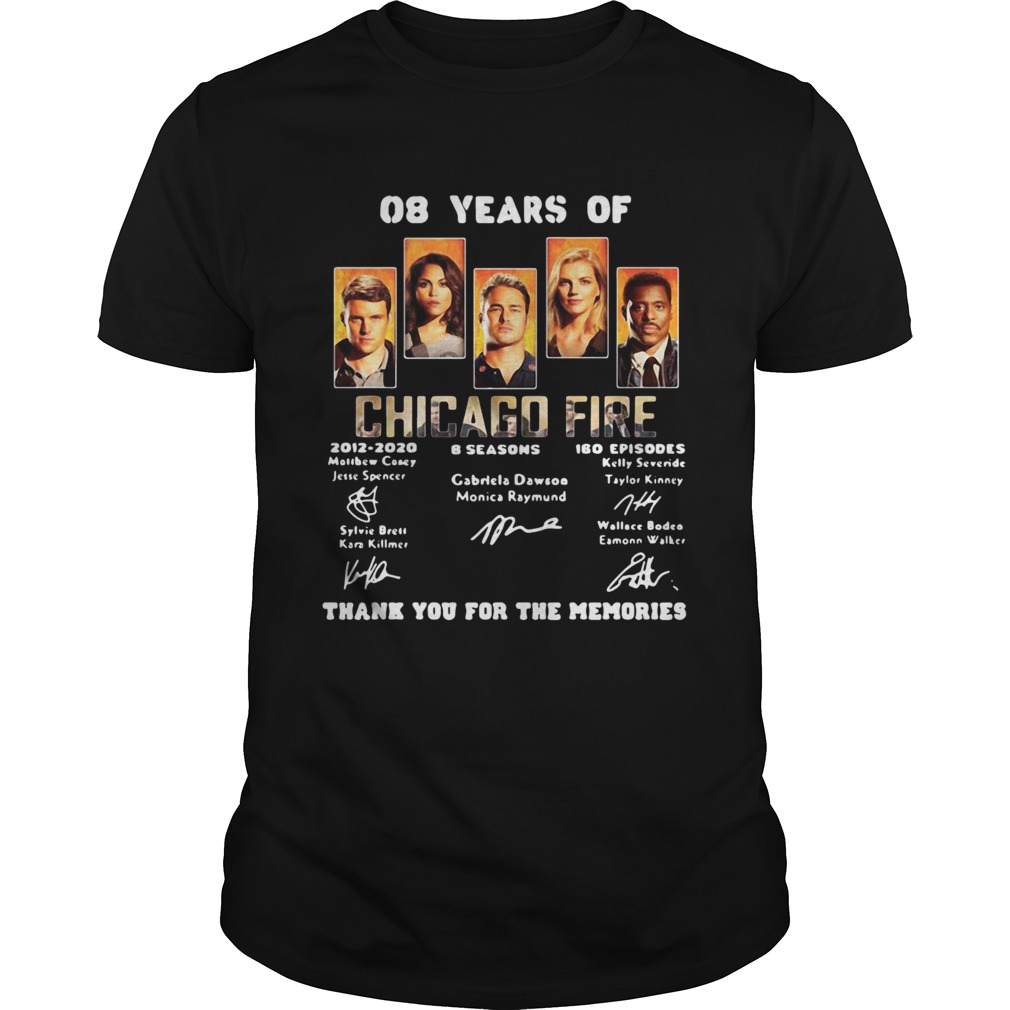 08 years of Chicago Fire thank you for the memories shirt