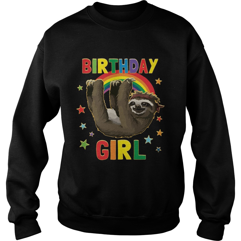 1567075951Birthday Girl Sloth Sweatshirt