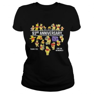 19262019 93rd anniversary Winnie the Pooh thank you for the memories Ladies Tee