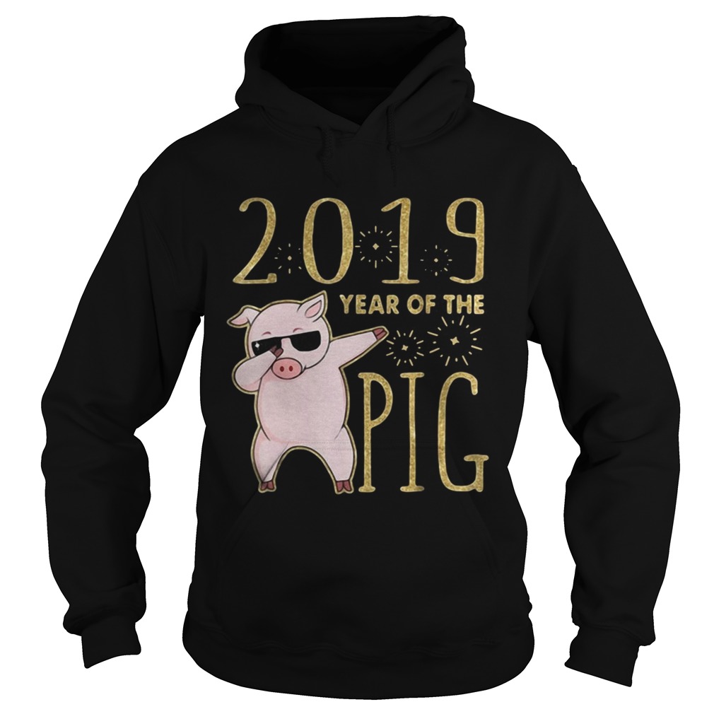2019 year of the Pig dabbing Hoodie