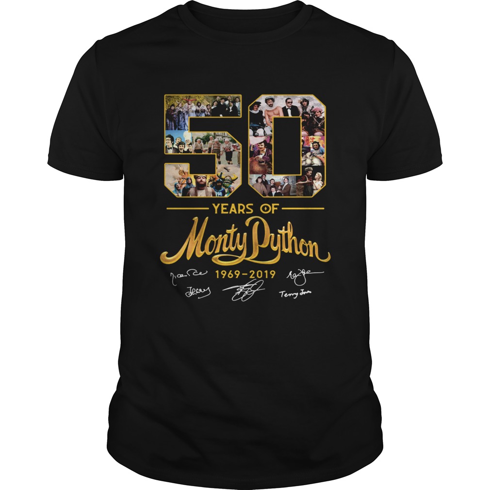50 years of Monty Python 1969 2019 signature shirt