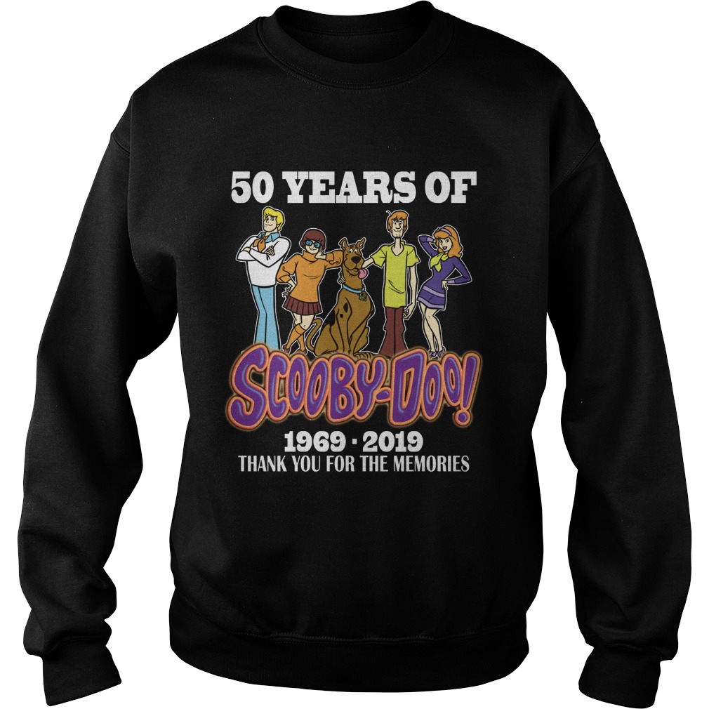 50 years of Scooby Doo 1969 2019 thank you Sweatshirt