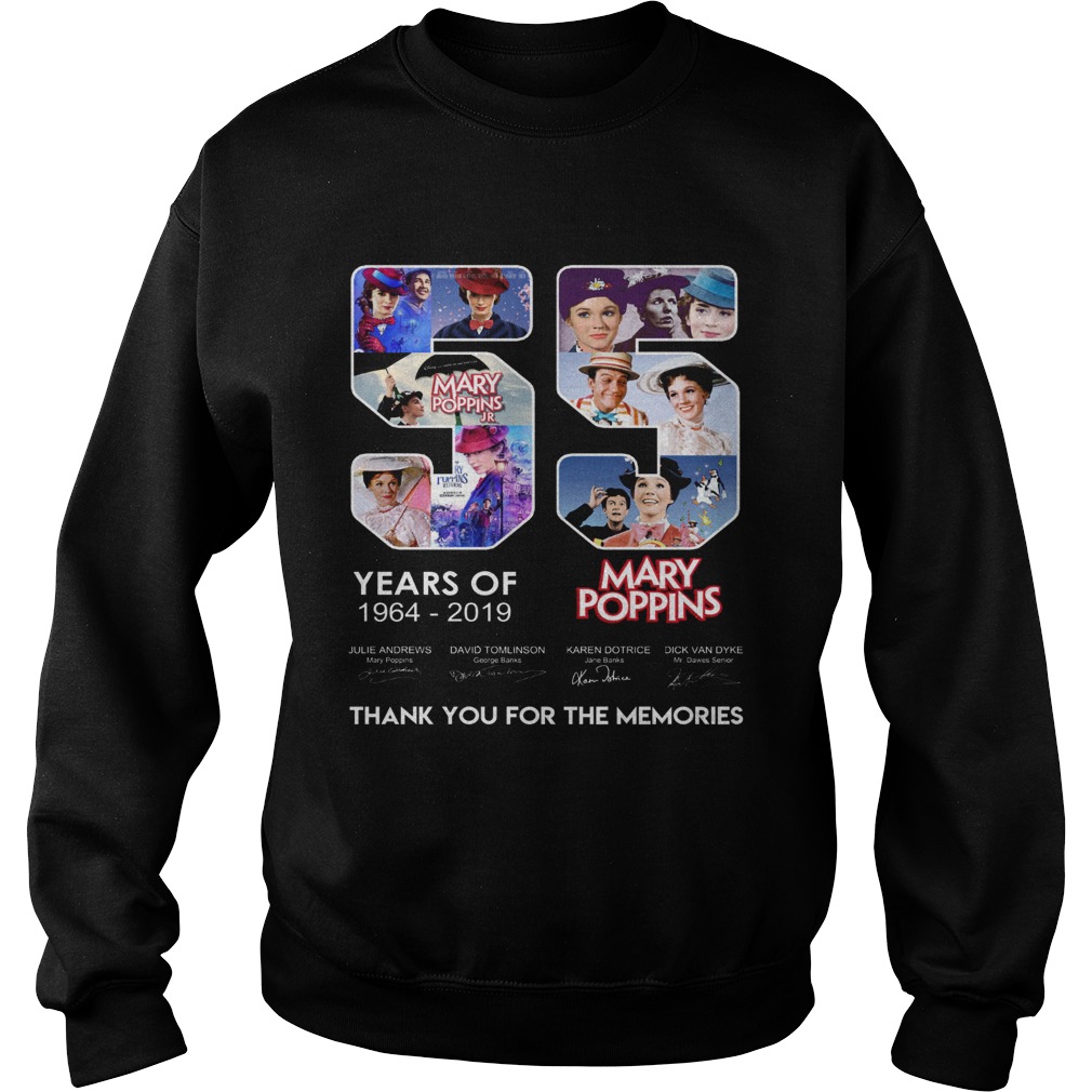 55 years of Mary Poppins 2019 thank you Sweatshirt