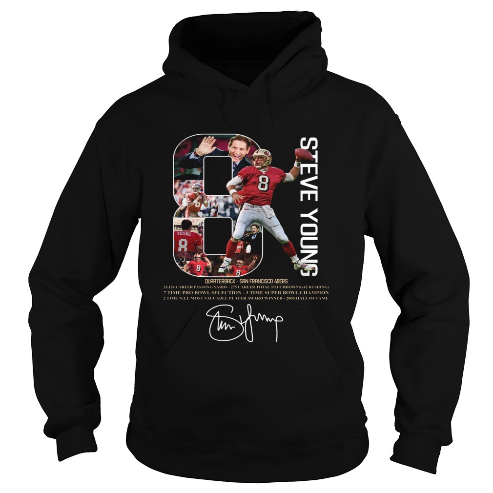 8 Steve Young San Francisco 49ers signature Hoodie