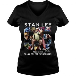 95 Years Of Stan Lee Anniversary The Father Of Marvel Ladies Vneck