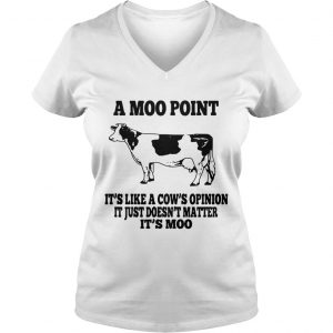 A moo pointIts like a cows opinion Itjust doesnt matter Its moo Ladies Vneck