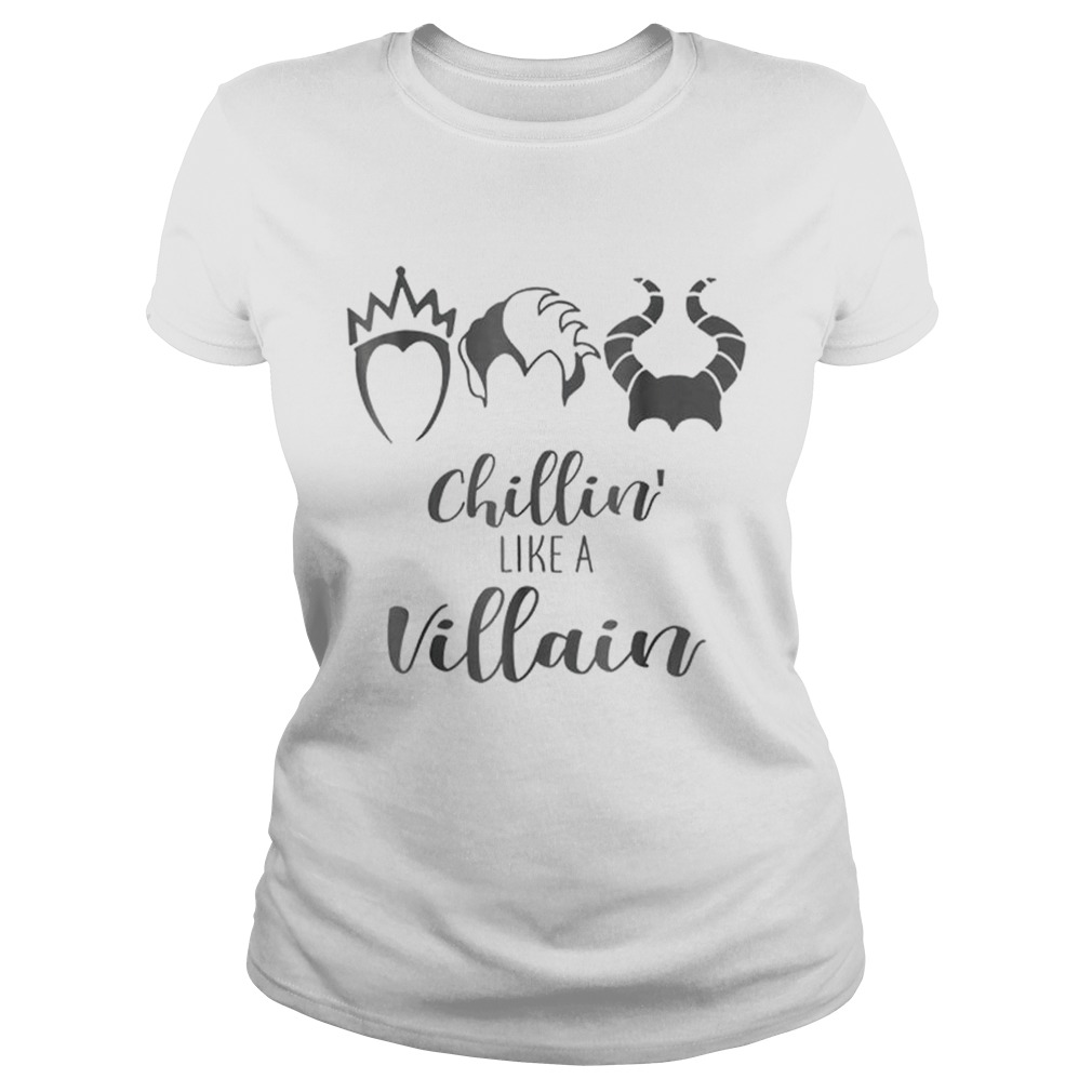 Awesome Chillin Like A Villain Distressed Classic Ladies