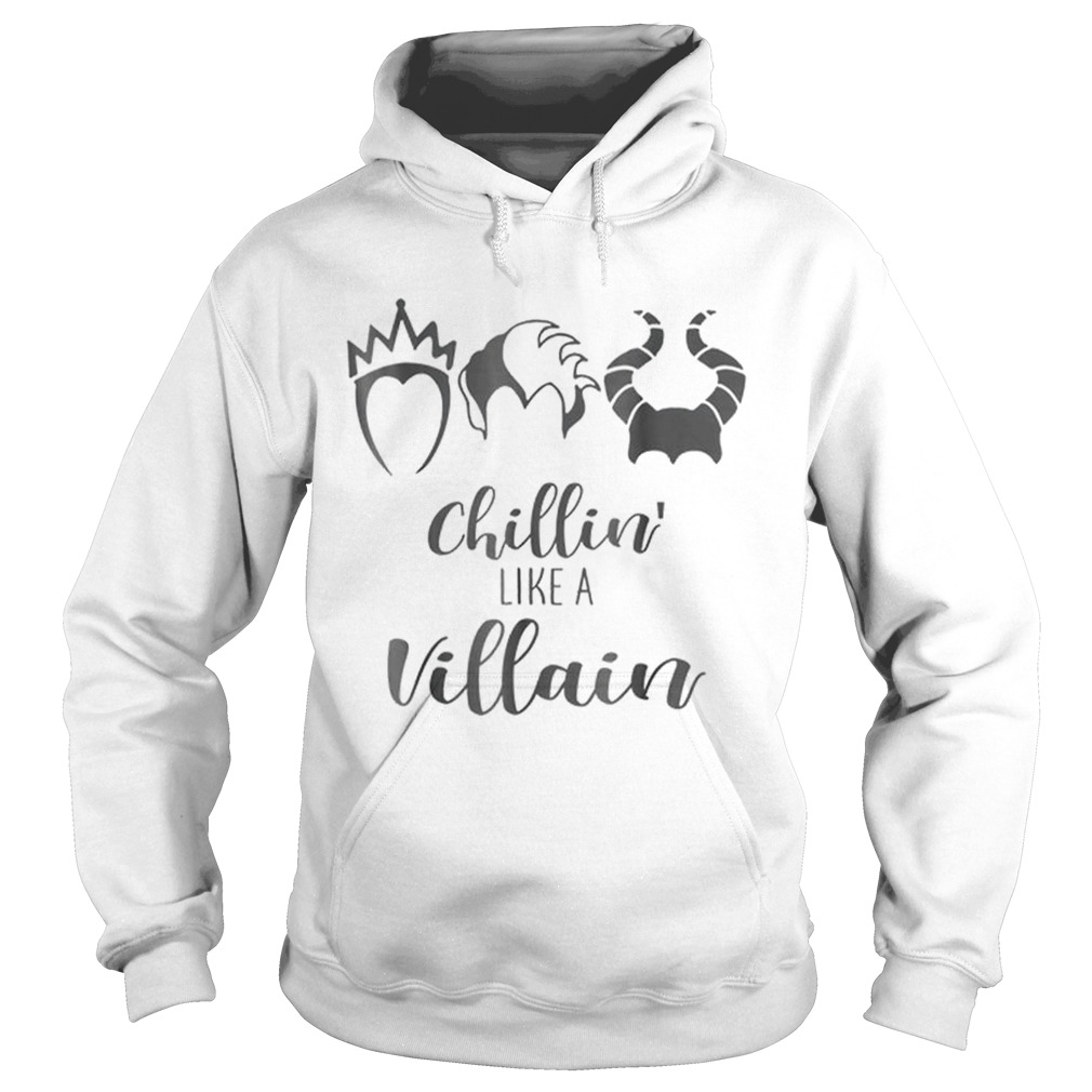 Awesome Chillin Like A Villain Distressed Hoodie