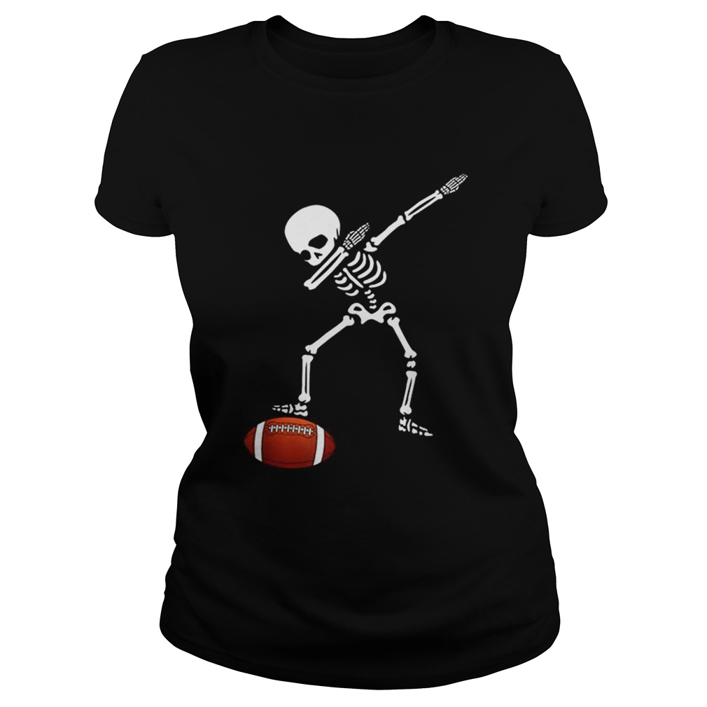 Awesome Football Skeleton Dabbing Sports Halloween Gift Classic Ladies